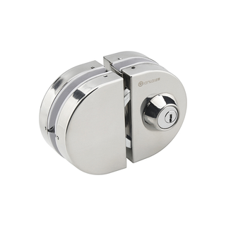 Security Glass Door Lock without Drilling Hole on Glass
